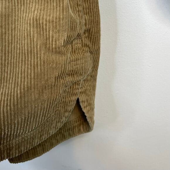 Matty M Cotton Blend Corduroy Shirt Jacket Shacket Brown Tan Gorpcore womens XL - Picture 8 of 13